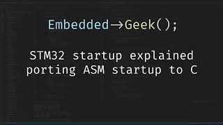 STM32 Startup code Bare metal  Part 3 [upl. by Natie]