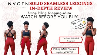 NVGTN Solid Seamless Leggings In Depth Activewear Review  UNSPONSORED amp HONEST  December Launch [upl. by Eillib]