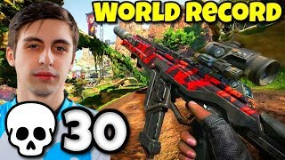 Shroud WORLD RECORD KILLS on APEX LEGENDS quot30 KILL WORLD RECORD GAMEquot APEX LEGENDS HIGHEST KILL GAME [upl. by Koser]