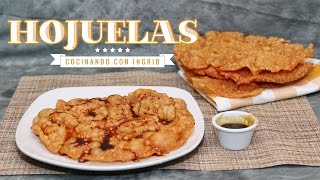 COMO HACER HOJUELAS HOJALDRAS BUÑUELOS [upl. by Hoehne729]