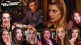 TOP quotLanda Meets Shosanna at Restaurantquot Reactions Inglourious Basterds 2009 Movie Reaction [upl. by Levitus]