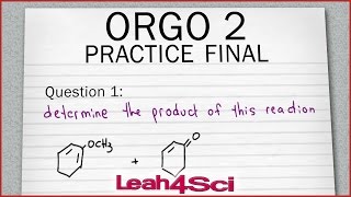 Orgo 2 Practice Exam Q1 Diels Alder Example with Cylic Reactants [upl. by Hervey]