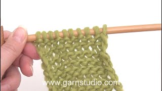 How to work a purl P stitch Continental method [upl. by Acnaib]