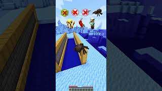 MINECRAFT  WATER RIVER VS MOB ABILITIES 🤯 WAIT FOR END WITH APT minecraft shorts [upl. by Euridice522]