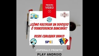 ¿Cómo rastrear un deposito ó transferencia de Transfer o cualquier banco [upl. by Raynor]