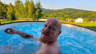 Cooling off in the Jacuzzi LayZSpa Helsinki Hottub [upl. by Nivaj334]