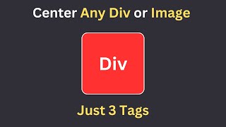 Most Easy way to center any div or image html css  Web development tricks [upl. by Acassej]