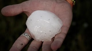 Hail Storm at Sturgis Rally Full Throttle Saloon 2009 [upl. by Aicilif]