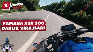 YAMAHA XSR 900  DARLIK VİRAJLARI [upl. by Elleinnad]