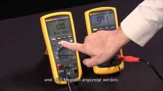 Isolationswiderstandsmessung mit dem IsolationsMultimeter Fluke 1587 [upl. by Tome]