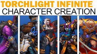 Torchlight Infinite Character Creation All Classes Traits Skills More [upl. by Lednahs]