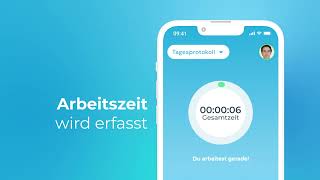 So einfach ist die digitale Zeiterfassung mit der clockin App [upl. by Natlus]