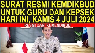 Catat Pengumuman resmi Kemdikbud untuk semua guru sertifikasi dan non sertifikasi 4 Juli 2024 [upl. by Amej]