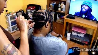 ALOPECIA COVERUP WITH CROCHET BOX BRAIDS WATCH THE PROCDESS [upl. by Eigriv]