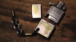 customizing a zippo lighter [upl. by Ahtnamys]