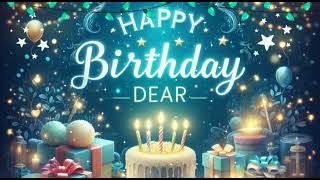 Happy Birthday to you song with sprinkling blue background latest remix happybirthdaysongremix [upl. by Ibbie]