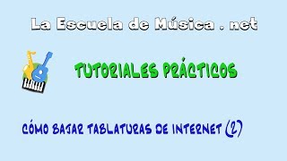 Cómo bajar tablaturas de guitarra y otros archivos musicales de internet  Tutorial 2 [upl. by Woll]