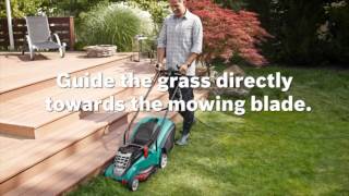 The Corded Rotak lawnmowers from Bosch [upl. by Nywled866]