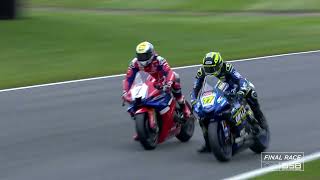 2024 Bennetts British Superbikes Ryde and Bridewell clash on Cooper Straight [upl. by Ymaj]