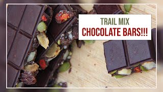 Vegan Trail Mix Chocolate Bars  for hiking or everyday [upl. by Azenav494]