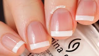 The EASIEST French Manicure Nail Tutorial Ever No Special Tools Needed  KELLI MARISSA [upl. by Erinn]