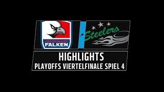 DEL2 Highlights Playoffs Viertelfinale Spiel 4  Heilbronner Falken vs Bietigheim Steelers [upl. by Alor872]