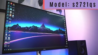 Review Video Of The The Dell 27 4K UHD Monitor  Model S2721QS [upl. by Ttezil156]