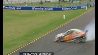 V8 Supercars  Cameron McConville Brake Failure Crash Townsville 2010 [upl. by Suriaj]