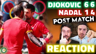 Djokovic DOMINATES Nadal 💪  Paris Olympics 2024  Post Match Reaction [upl. by Nylloc545]