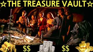 The Goonies 1985  OneEyed Willy Pirate Treasure Stacks Of Gold Coins [upl. by Ltihcox]