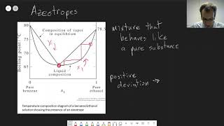 Chapter 24 Azeotropes  CHM 307  092 [upl. by Eceinehs]