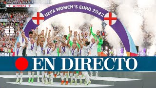 DIRECTO  Inglaterra celebra la victoria de la Eurocopa femenina 2022 [upl. by Katie]