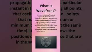 What is Wavefront Explained in hindi Types Of Wavefront Spherical Cylindrical amp Plane Wavefront [upl. by Dalpe]