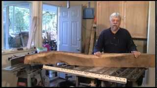 Dressing Rough Lumber  A woodworkwebcom woodworking video [upl. by Enohpesrep]