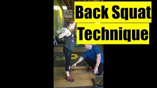 How to Perform A Back Squat [upl. by Eenot]