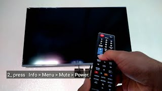 How to Factory Reset Samsung Smart TV  Black screen [upl. by Ainahpets]