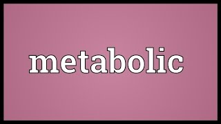 Metabolic Meaning [upl. by Jung100]