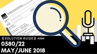 058022 MayJune 2018 Marking Scheme MS Audio Voice Over [upl. by Culhert82]