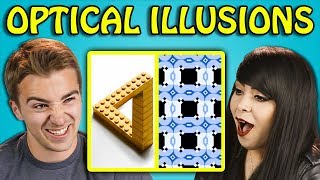 10 MIND BLOWING OPTICAL ILLUSIONS 2 with ADULTS React [upl. by Aurthur12]