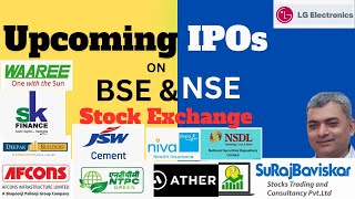 Upcoming IPOs on NSE BSE exchanges  IPO in pipeline stockmarket ipo upcomingipo [upl. by Ainuj66]