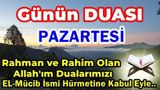 PAZARTESİ Günü DUASI DİNLE  Dualar HAZİNESİ [upl. by Annawd]