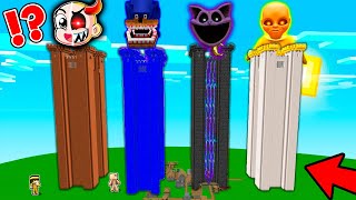 NO ELIJAS EL CASTILLO EQUIVOCADO O MUERES EN MINECRAFT 🏰💀  SHIN SONIC TAPES BEBE NOOBEXE CATNAP [upl. by Vail296]