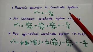 EMF  Poissons Equation amp Laplace Equation in Tamil  EMFT [upl. by Ibbison]