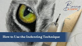 How to Use the Indenting Technique in Your Coloured Pencil Artwork  Top Tips [upl. by Bradeord]