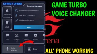 game turbo voice changer  game turbo voice changer not showing  all phone working [upl. by Anivlis]