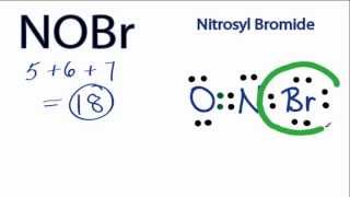 NOBr Lewis Structure  How to Draw the Lewis Structure for Nitrosyl Bromide [upl. by Anaeirb]