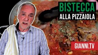 Bistecca alla Pizzaiola Italian Recipe  Giannis North Beach [upl. by Nonie]