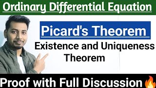 Picards Theorem  Picards Existence and Uniqueness Theorem ODESuccessive ApproximationMsc maths [upl. by Nodyroc]