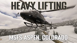 MSFS Aspen Colorado Tour in the H125 Helicopter by Cowansim [upl. by Tham43]