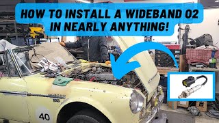 How to install a wideband O2 even in an old carbd datsun [upl. by Wendt]